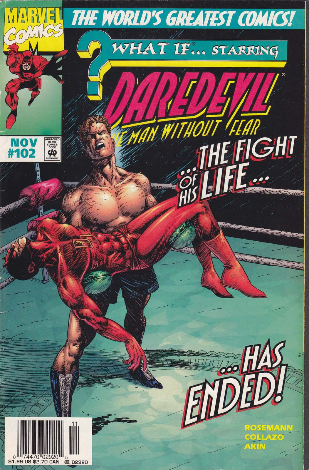 Daredevil What If Vol 2 #102 Newsstand FN Marvel - combined shipping available