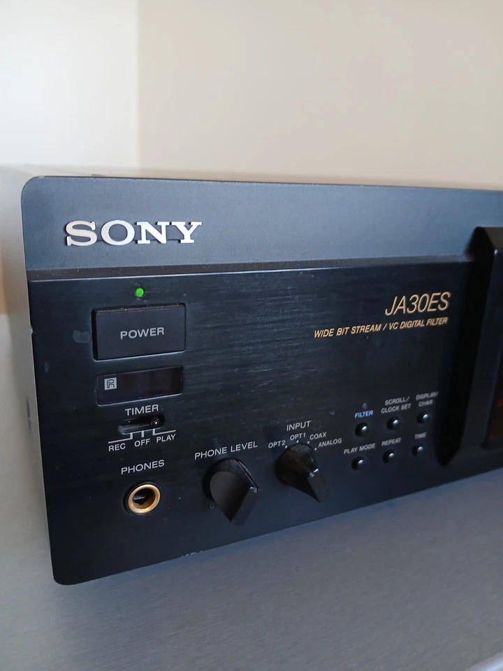 SONY MDS-JA30ES HIGH-END DRAWER LOADING MINIDISC PLAYER/RECORDER ORIGINAL REMOTE - Image 4 of 4