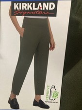 NEW KIRKLAND Signature Ladies' Ankle Pant, Green Large