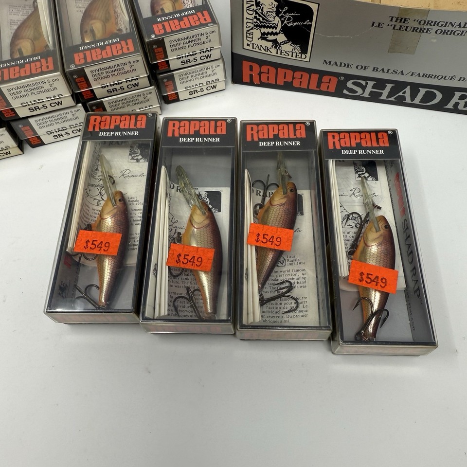 SET-RS03 Leurre de pêche 4 pièces Rapala Shad Rap SR-5 Deep