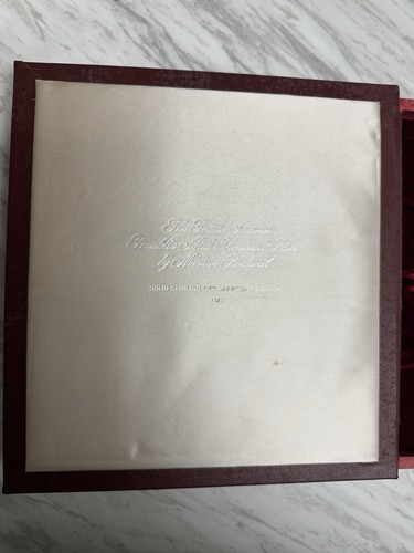 1973 Norman Rockwell Sterling Silver Plate Franklin Mint Trimming the Tree #270 - Picture 13 of 19