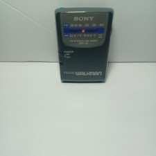 Sony SRF-49 Portable FM/AM Radio Walkman w/ Belt Clip - Tested, Works
