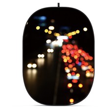 Glow CBA-TB0004 5x6.5' Fabric Collapsible Backdrop, Bokeh Textured