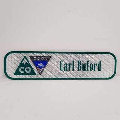 OFFICIAL Colorado State CDOT Aluminum 12''x3'' Street Sign Nameplate ''Carl Buford''