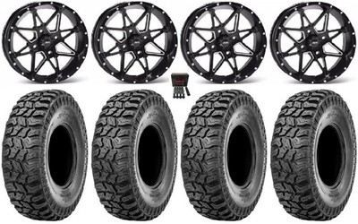 ITP Tornado 15'' Wheels Black 33'' Ridge Saw 2.0 Tires Can-Am Defender