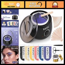 Painless Waxing Kit with Wax Warmer 6 Hard Wax Beans for Full Body, Face, Biki