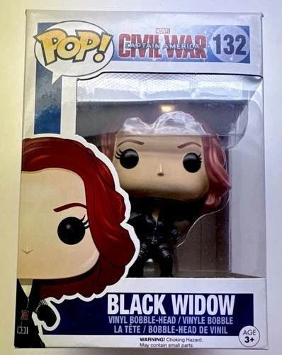 Funko Pop! Vinyl Marvel Captain America Civil War Black Widow #132 Bobblehead