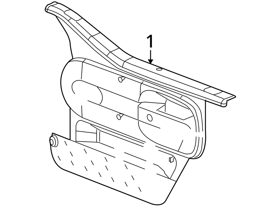 CHRYSLER FRONT DOOR TRIM PANEL 5KV55ZJ8AE NEW OEM 5KV55ZJ8AE Foto 4 de 4