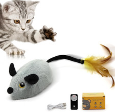 Interactive Cat Toys for Indoor Cats, Electric Cat Mouse Toy, Electric Moving...