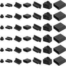 50pcs Silicone Dust Plugs USB C A HDMI RJ45 3.5mm Port Covers Protectors Set