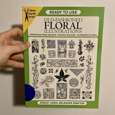 1990 Ready-to-Use Old-Fashioned Floral Illustrations Dover Clip Art Ready-to-Use