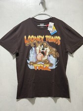 Looney Tunes Taz Devil Graphic Front Short Sleeve Shirt Men  s Sz XL NWT