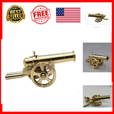 Mini Cannon Desktop Artillery Model Brass Vintage Military Decoration Gift Desk