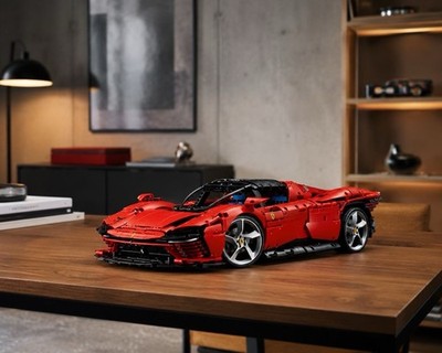 Ferrari SP3 Supercar Building Blocks Set 1:8 Scale MOC Model Kit No Box