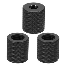 Tripod Screw Adapter Camera Screw Mount 1/4" Female to 3/8" Female Black 3Pcs