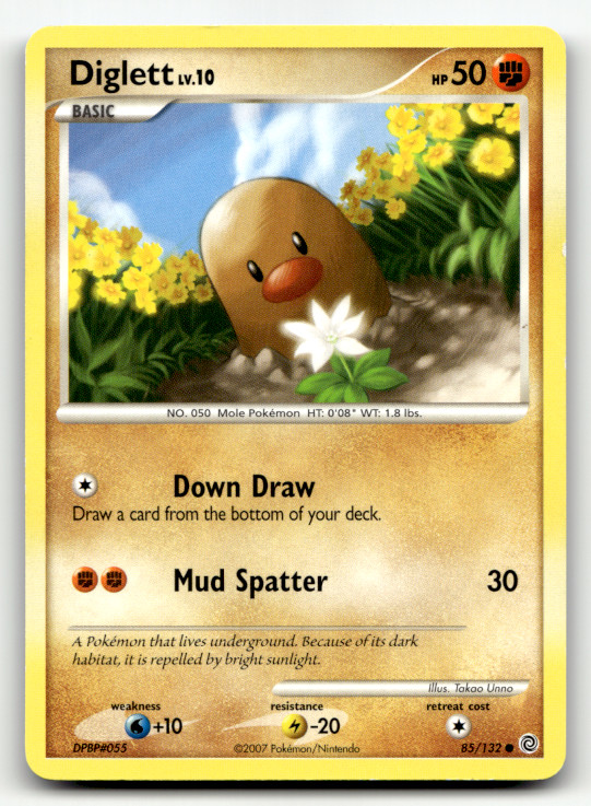 Diglett 85/132 Normal Common Secret Wonders LP