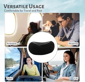 ITNISI Memory Foam Travel Neck Support Pillow, Black, MPN X004IFXB41