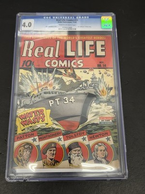 Cgc 4.0 Real Life Comics Nedor Publications 11/43 