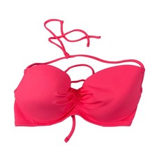 Shade  Shore Halter Push Up Padded Bikini Top Coral Size 32C NWT
