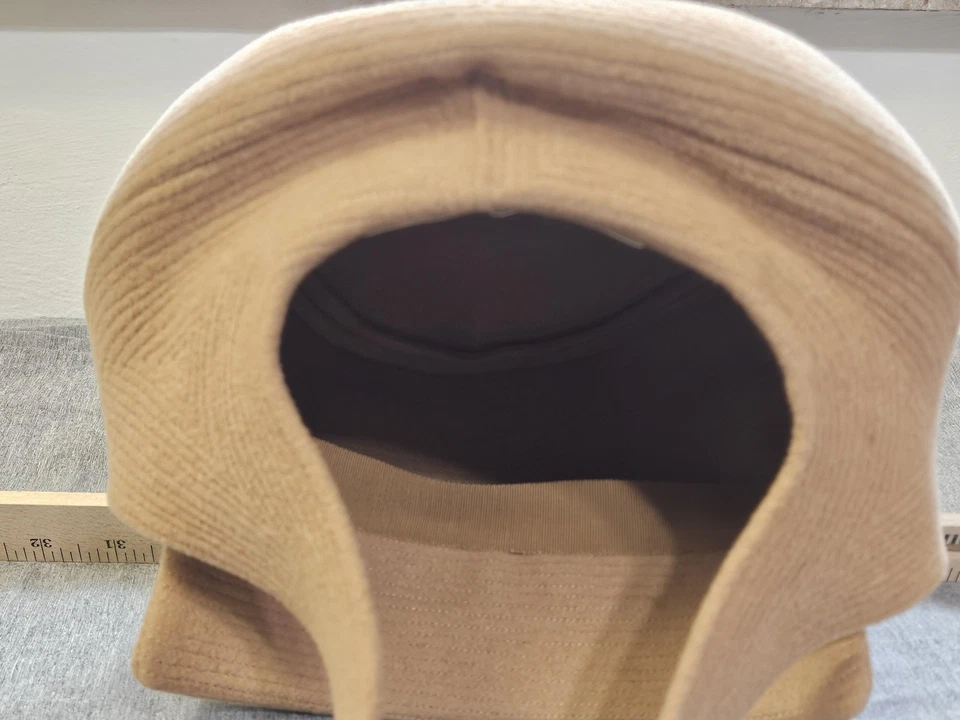 复古 Adolfo 帽子 Cloche 女式骆驼雕塑耳扣带意大利制造 60 年代 — 第 4/4 张图片