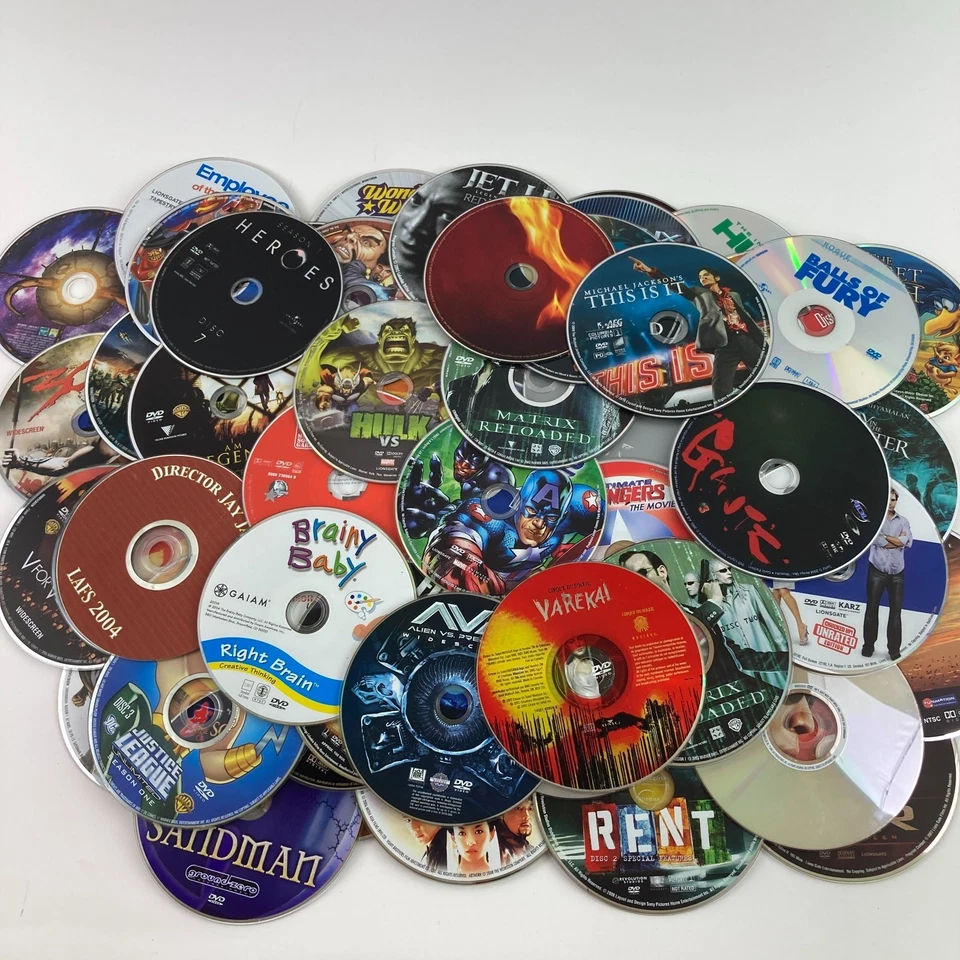 Lot of 100 Plus Discs Only Movie DVD Mixed Genres  Marvel DC Kung Fu Super Man - Image 4 of 4