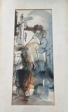 Vintage Paddington Sydney Watercolour Painting 1969 Kevin Oxley