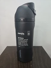 Owala FreeSip Stainless Steel Water Bottle / 16oz / Color: Very, Very, Dark