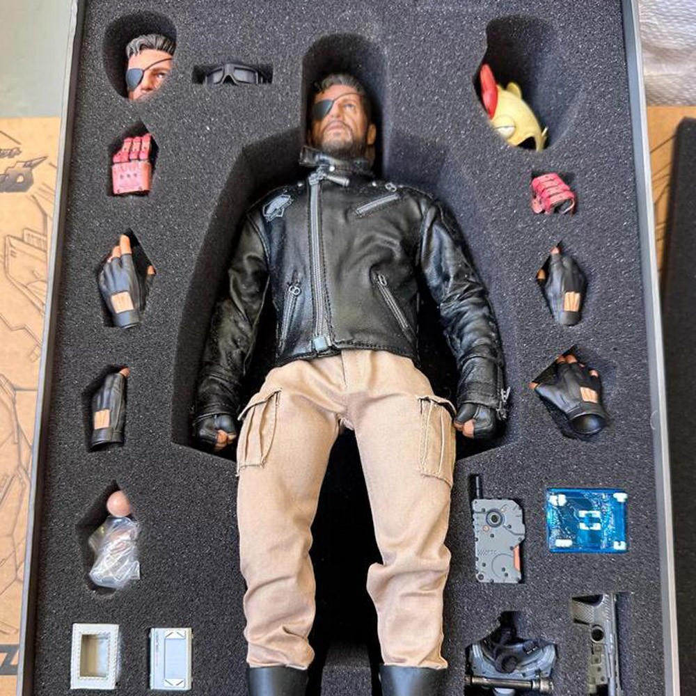 ゲームキャラクター ISMAEL LEATHER JACKET VER. + D-Pack Limtoys Metal Gear Solid Snake Ismael Leather Jacket Ver. 12in