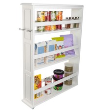 Slim Rolling Storage Cart  4 Tier Utility Cart with Handle and Wheels Storage