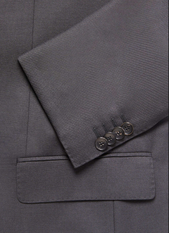 Hugo Boss men's Slim Fit Virgin Wool Suit Coat- Dark Grey -size 42L -retail $495 thumbnail 4