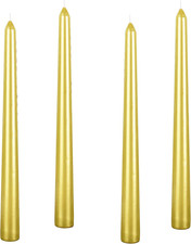 4 Pcs 10 Inch Taper Candles,Burning Unscented Tapered 7.5 Hrs,Fancy Dinner,Tall