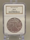 1989 $1 American Silver Eagle NGC MS69