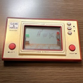 NINTENDO GAME AND & WATCH Chef Wide Screen 1981 Direct From Japan Very Rare