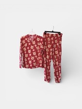 Disney Winnie The Pooh 2 Piece Pajamas Jogger Pant Loungewear Set Medium Womens