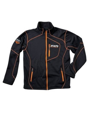 FXR Men's Jacket Elevation Tech Extreme Performance Zip Up Black & Orange Med