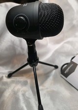 AmazonBasics Desktop Mini Mic Microphone Gen2 with Tripod Cords - Black