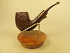 XX Ashton Brindle Made in England21 1 Bent Billiard Briar Pipe Cumberland Stem — photo 1