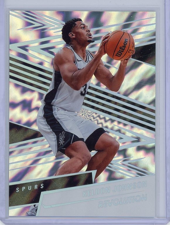 Keldon Johnson 2024-25 Panini Revolution #7 Lightning #/175 Spurs bk408