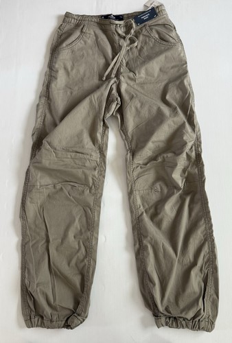 Hollister Women's Adjustable Rise Parachute Baggy Pants Green Size XS NWT