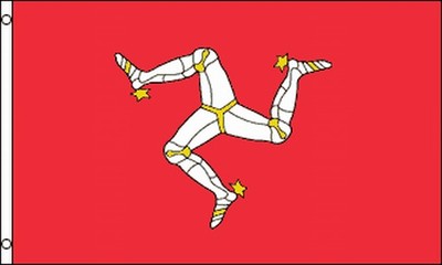 Flag of the Isle of Man 3x5 Mann Manx Triskelion TT Motorcycle