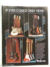 retro magazine advert 1983 WESTONE guitars