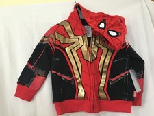 New Disney Store Boy Spiderman Costume Jacket Marvel Size 3