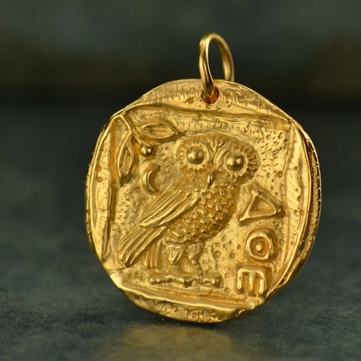 Ancient gold coin necklace deals