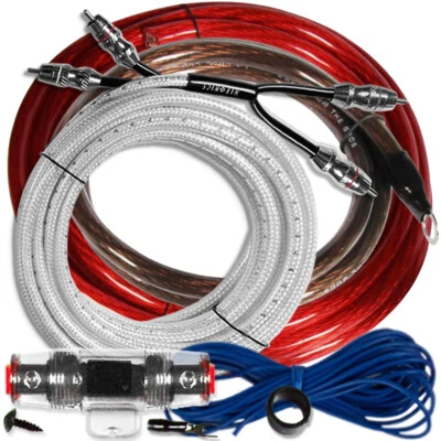MARKENLOS HIFONICS PREMIUM Profi Kabelset HF20WK 20mm² Kabel Set für Endstufe / Verstärker