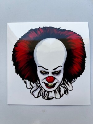 It Pennywise Clown Sticker Vinyl Decal Horror Film 4'' X 4'' (604)