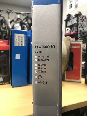 Shimano FC-T4010 Crankset 175mm 9-Sp 44/32/22t Blk