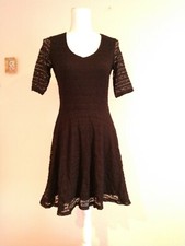 Decree Lace LBD Little Black Dress Juniors Medium Chest 32" Pullover Fit & Flare