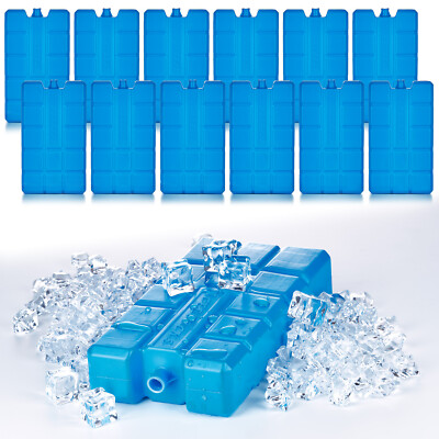 12er Set XXL Kühlakkus 200ml groß 12h für Kühltasche Kühlbox Kühlpacks Elemente