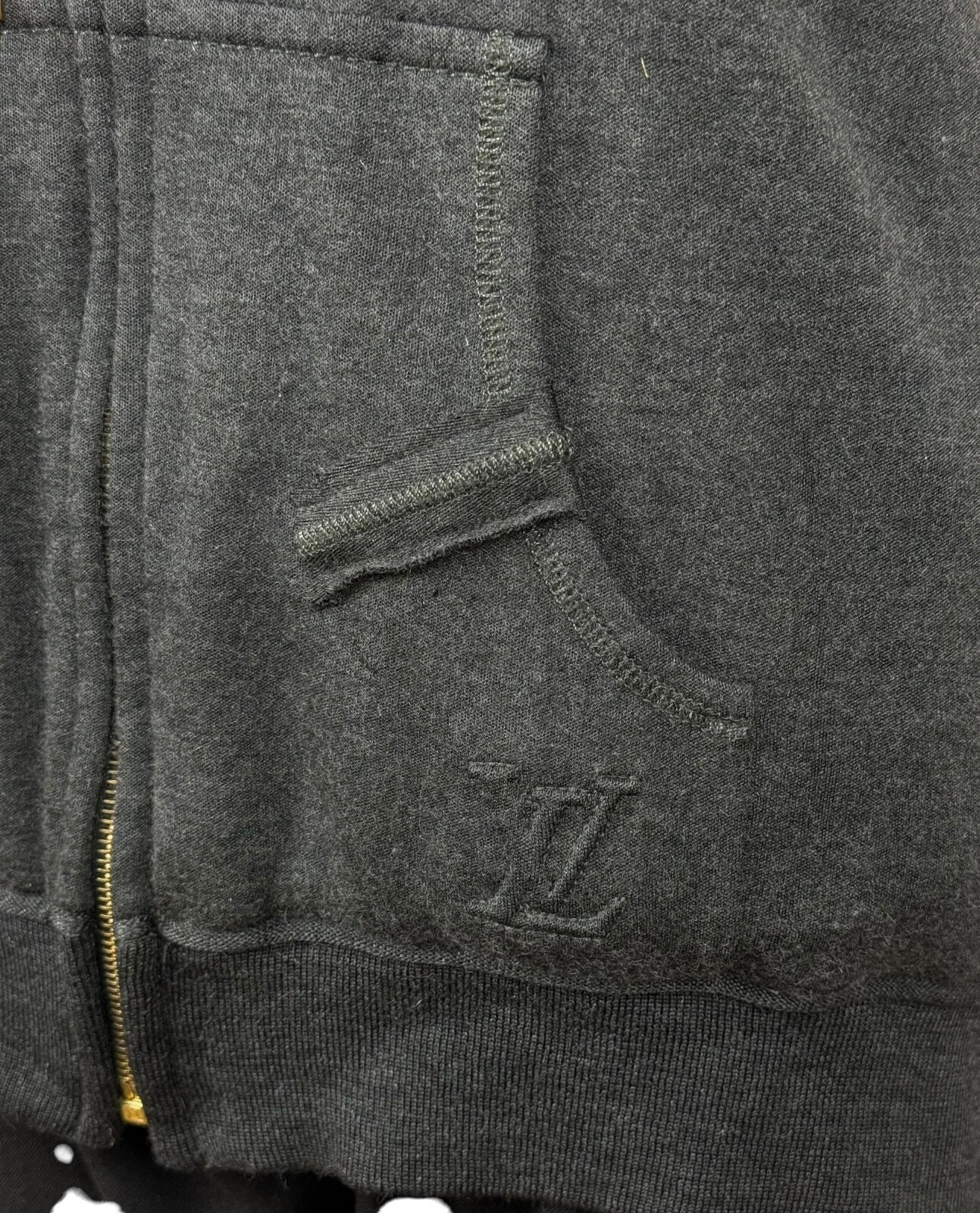 LOUIS VUITTON（LV） Gilet reversibile Louis Vuitton in pelliccia di coniglio cashmere seta taglia L