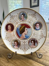 THE SIX QUEENS OF ENGLAND PICKARD CHINA PLATE LIMITED EDITION 5000 MADE IN USA